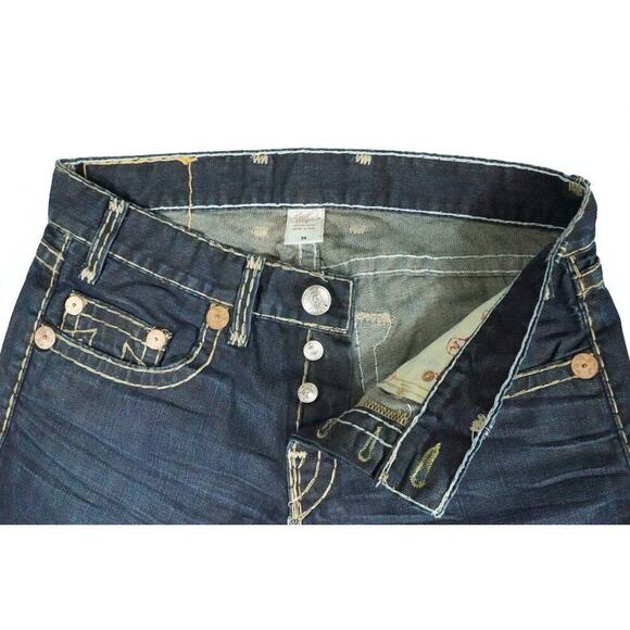 True Religion Brand Jeans Men’s 34 | Dark Wash Straight Leg | Made in USA - Picture 2 of 7